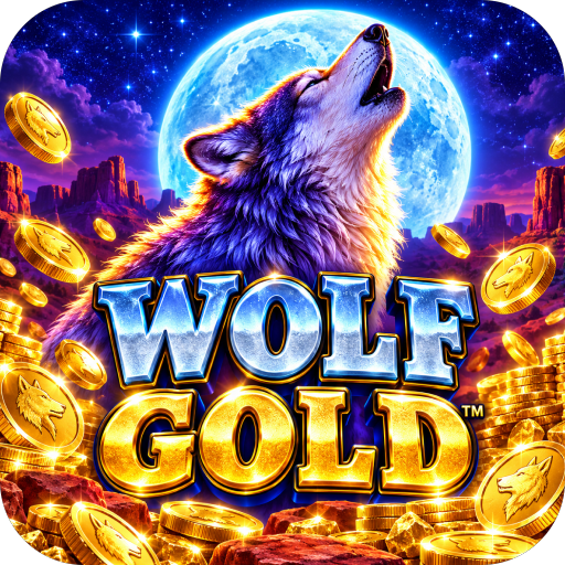 Wolf Gold icon featuring dual-tone wolf face